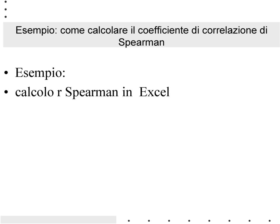 correlazone d Spearman