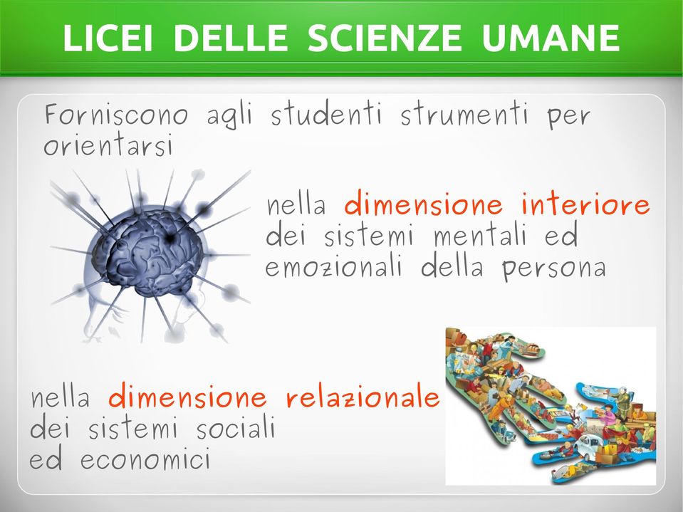 dei sistemi mentali ed emozionali della persona