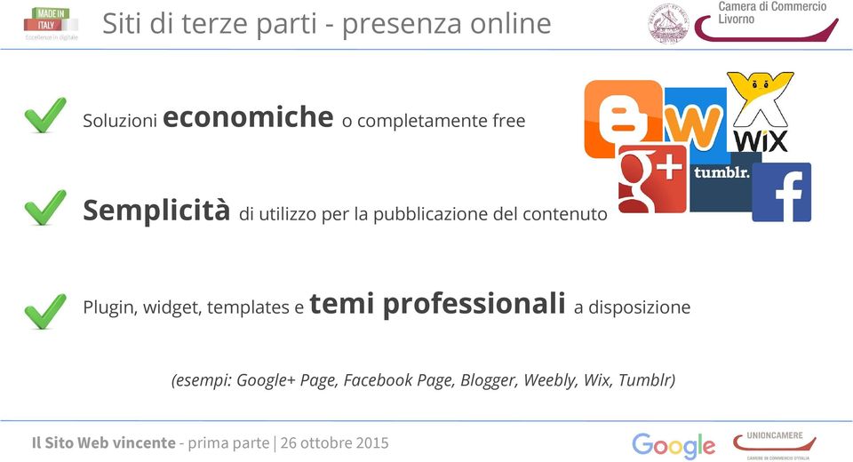 contenuto Plugin, widget, templates e temi professionali a