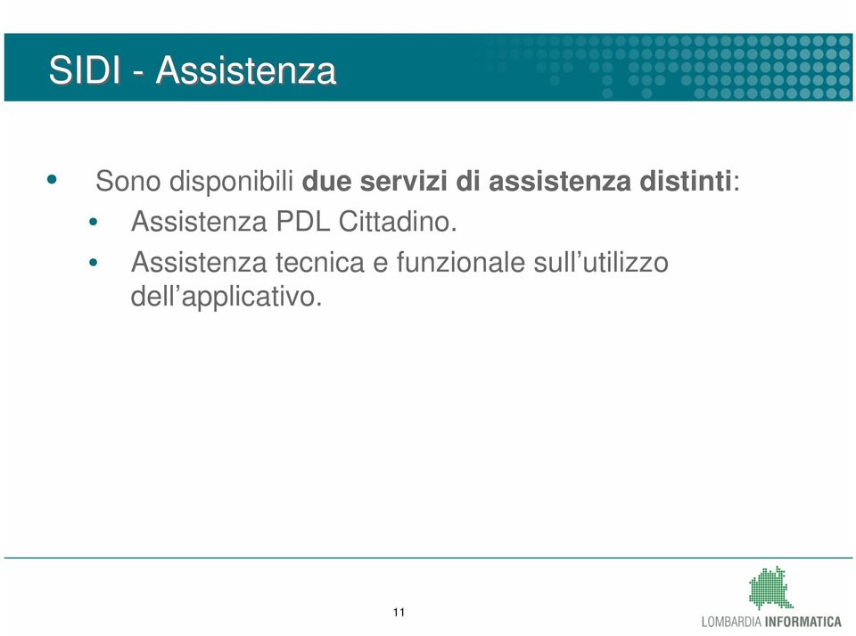 Assistenza PDL Cittadino.