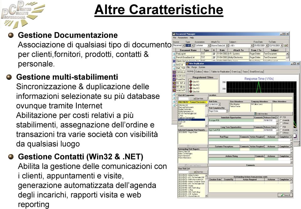 costi relativi a più stabilimenti, assegnazione dell ordine e transazioni tra varie società con visibilità da qualsiasi luogo Gestione Contatti (Win32 &.