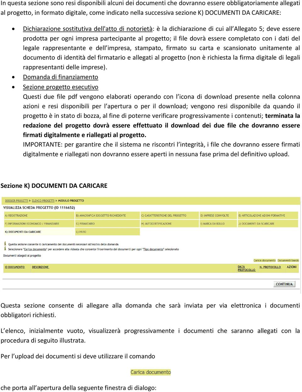 con i dati del legale rappresentante e dell impresa, stampato, firmato su carta e scansionato unitamente al documento di identità del firmatario e allegati al progetto (non è richiesta la firma