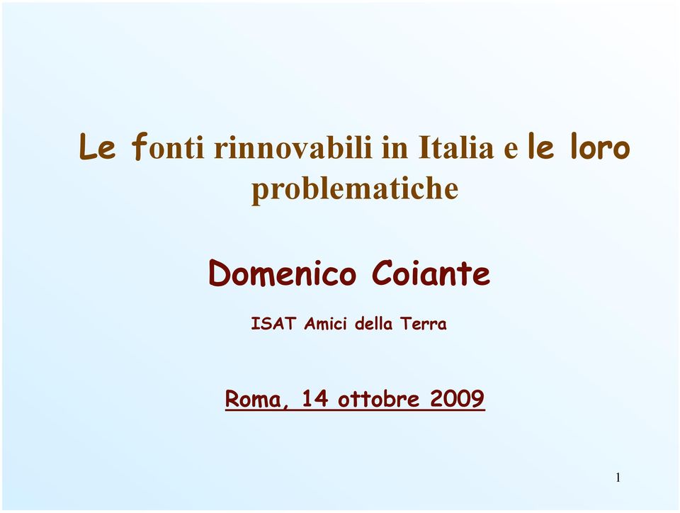 problematiche Domenico