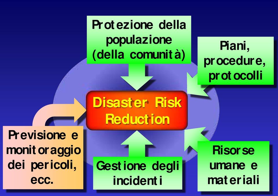Disaster Risk Reduction Gestione degli incidenti