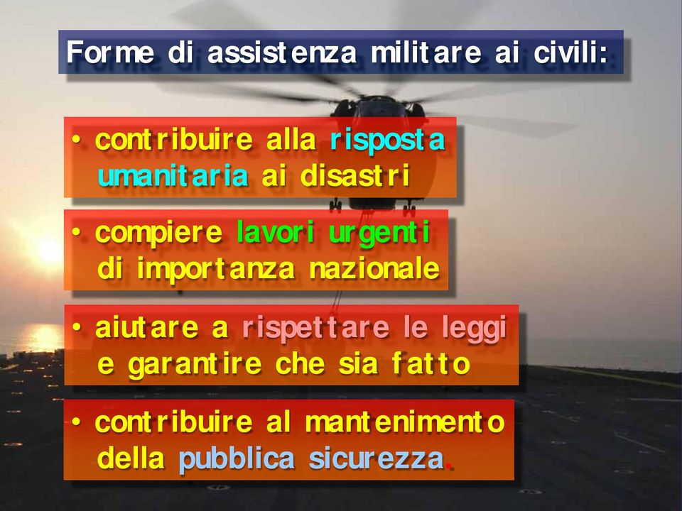 importanza nazionale aiutare a rispettare le leggi e