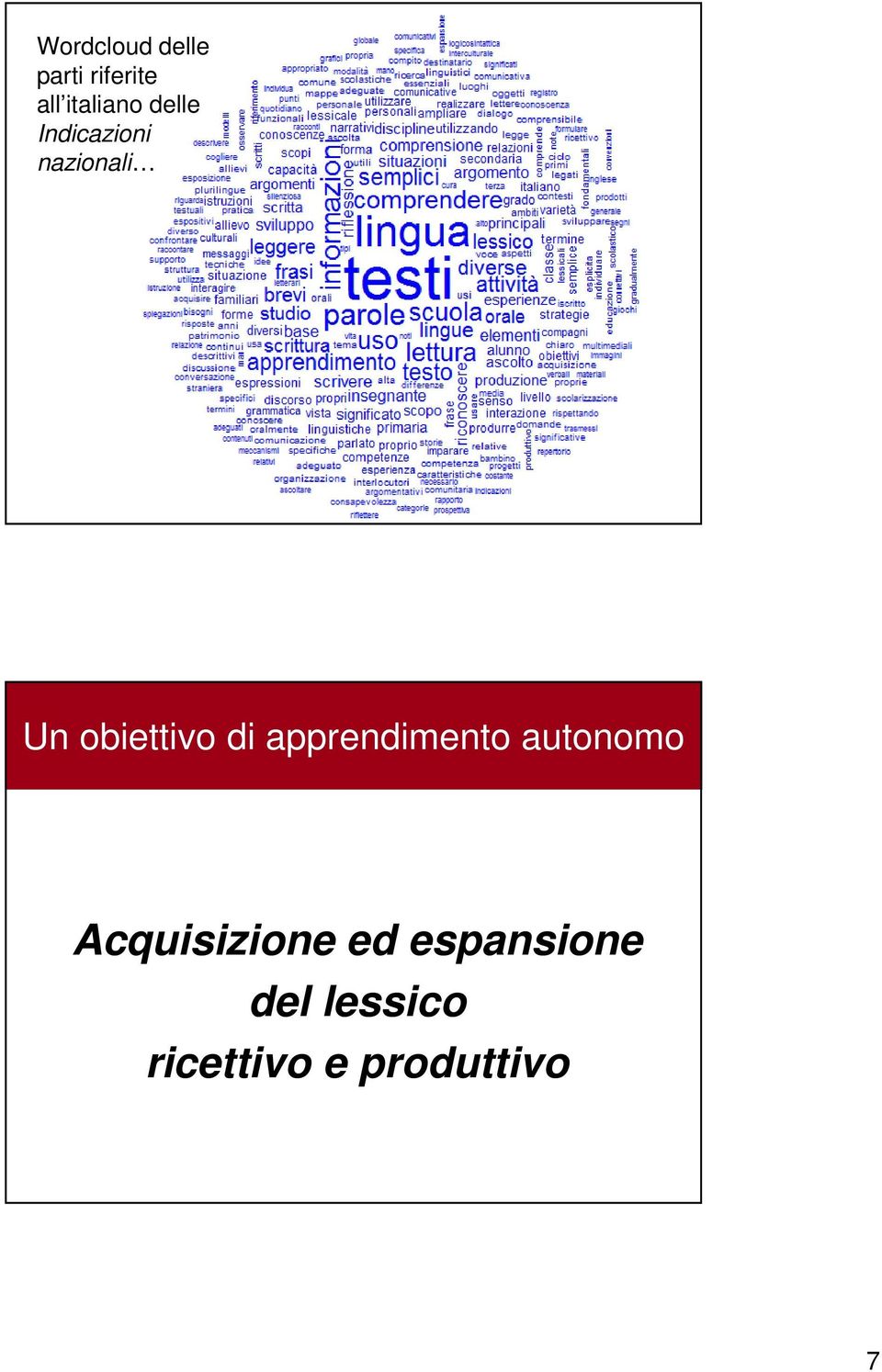 apprendimento autonomo Acquisizione ed