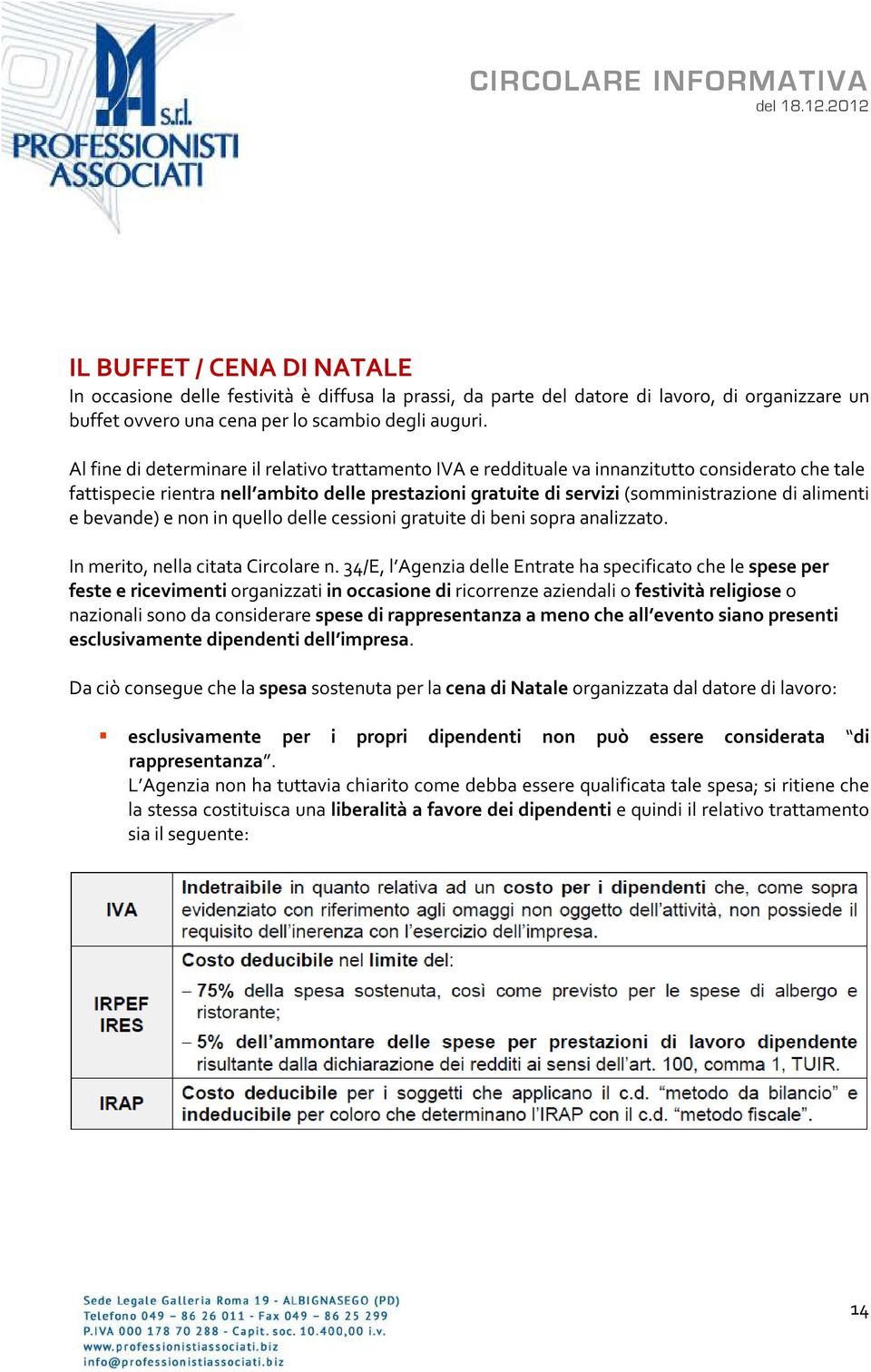 alimenti e bevande) e non in quello delle cessioni gratuite di beni sopra analizzato. In merito, nella citata Circolare n.