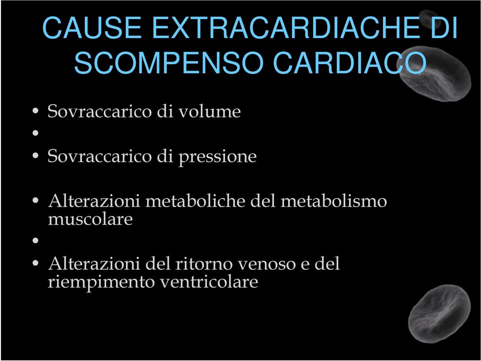 Alterazioni metaboliche del metabolismo muscolare