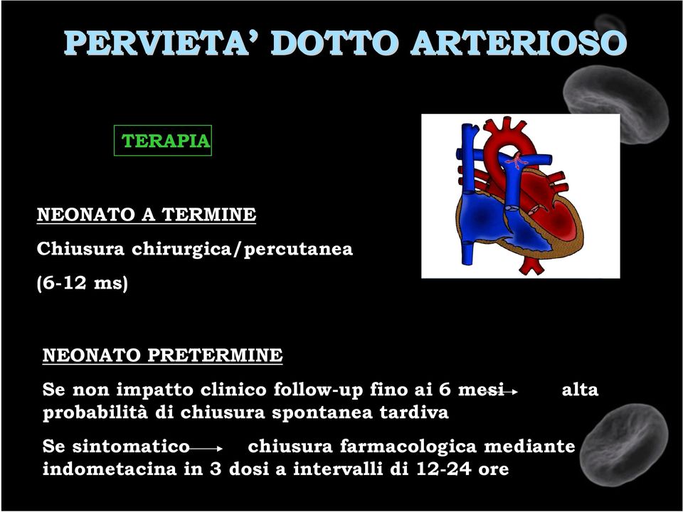 follow-up fino ai 6 mesi alta probabilità di chiusura spontanea tardiva Se