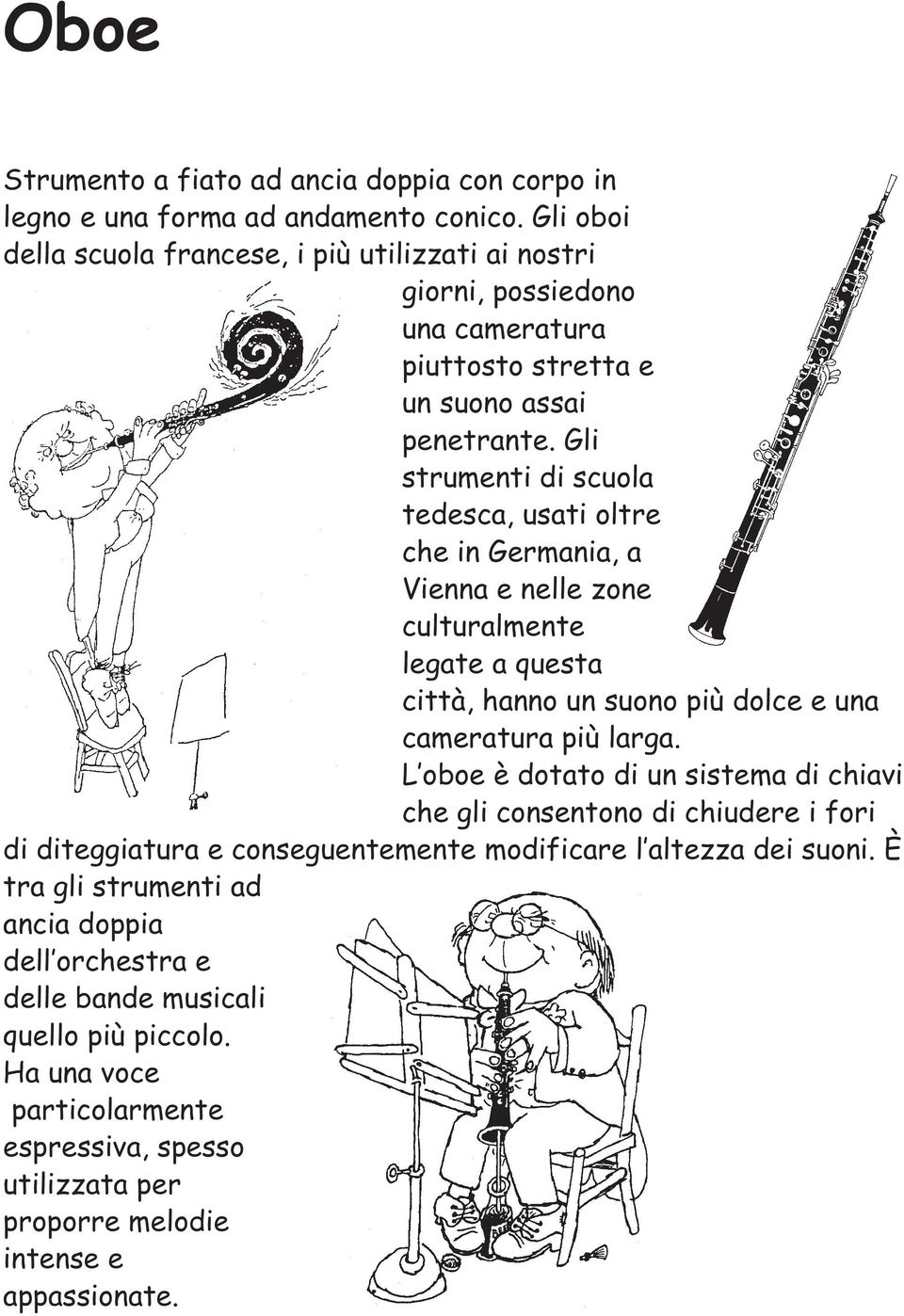 Gli strumenti di scuola tedesca, usati oltre che in Germania, a Vienna e nelle zone culturalmente legate a questa città, hanno un suono più dolce e una cameratura più larga.