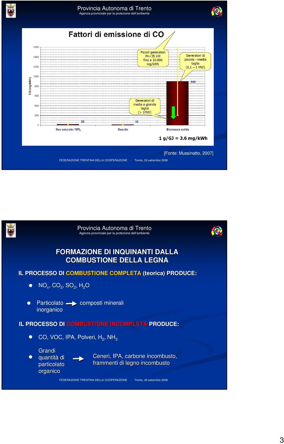 minerali IL PROCESSO DI COMBUSTIONE INCOMPLETA PRODUCE: CO, VOC, IPA, Polveri, H 2, NH 3 Grandi