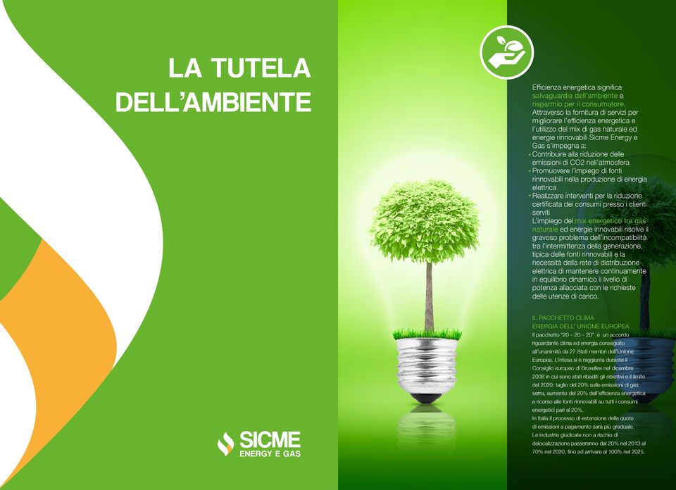 emissioni di CO2 nell atmosfera Promuovere l impiego di fonti rinnovabili nella produzione di energia elettrica Realizzare interventi per la riduzione certificata dei consumi presso i clienti serviti