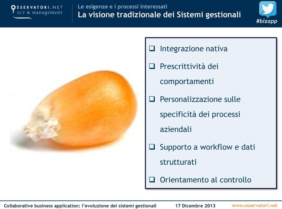 comportamenti Personalizzazione sulle specificità dei processi