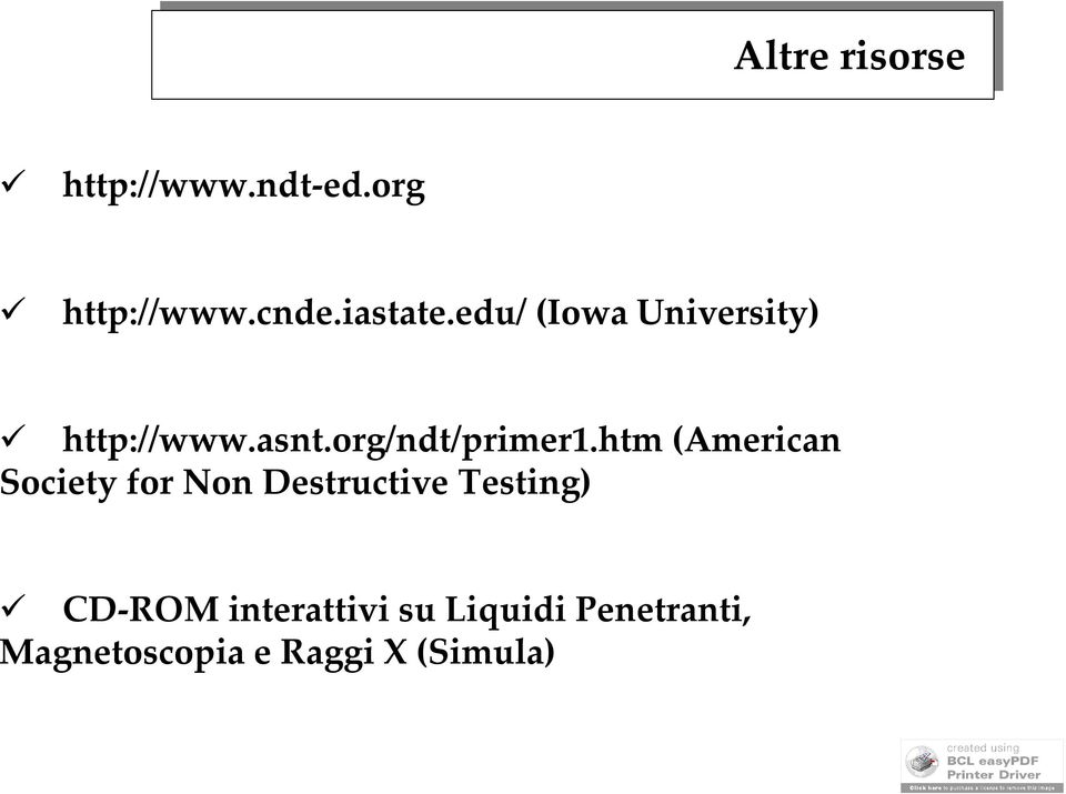 htm (American Society for Non Destructive Testing) CD-ROM