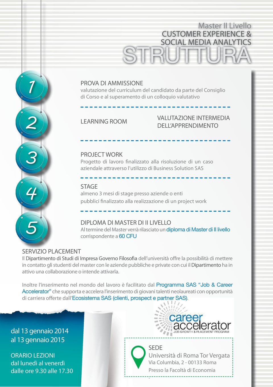 MASTER DI II LIVELLO Al trmn dl Mstr vrrà rlscto un dplom d Mstr d II lvllo corrspondnt 60 CFU SERVIZIO PLACEMENT Il Dprtmnto d Stud d Imprs Govrno Flosof dll unvrstà offr l possbltà d mttr n conttto