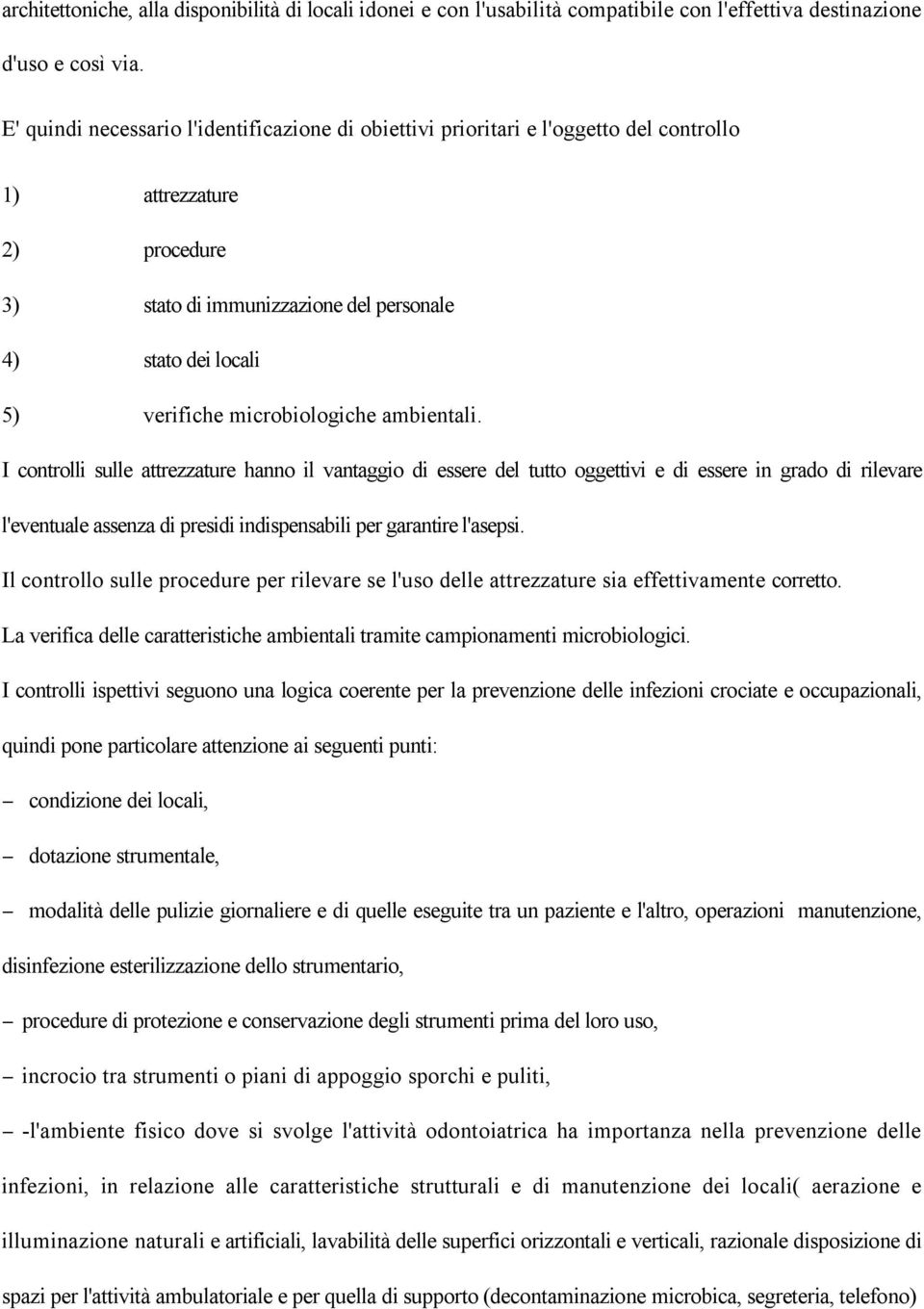 microbiologiche ambientali.