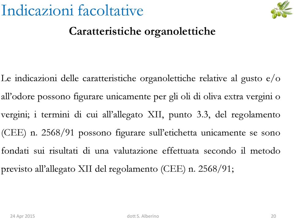 punto 3.3, del regolamento (CEE) n.