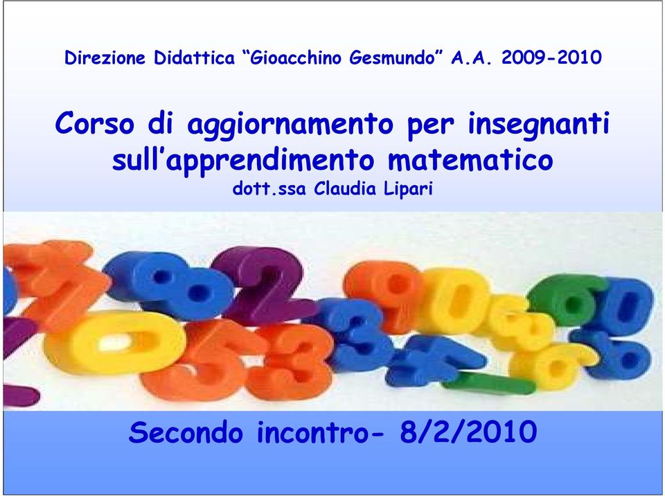 insegnanti sull apprendimento matematico