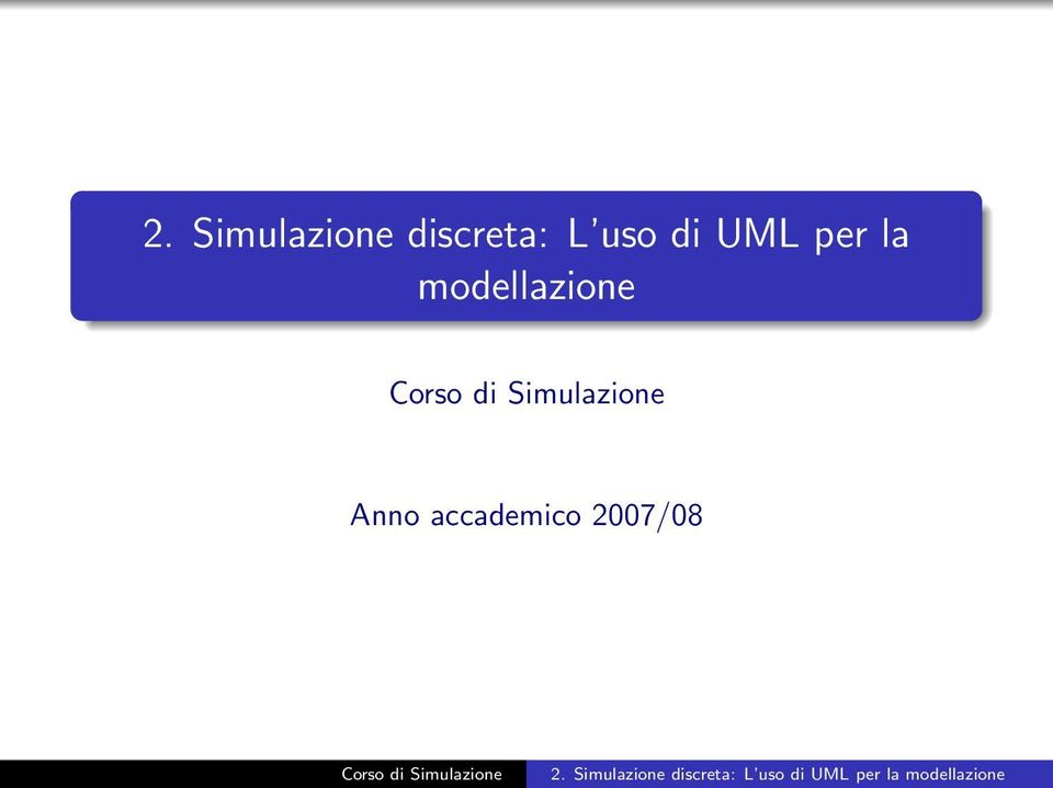 UML per la