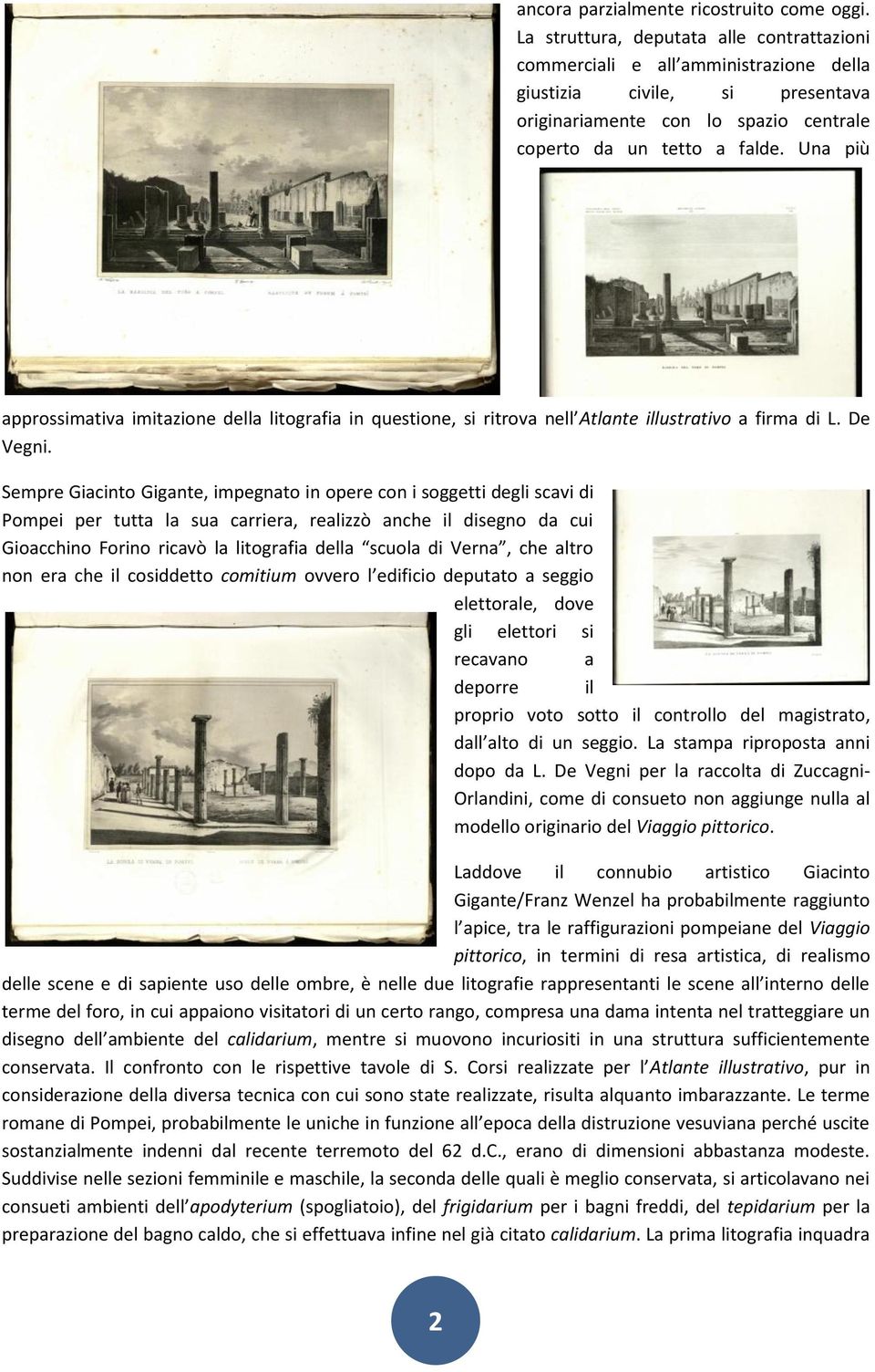 Una più approssimativa imitazione della litografia in questione, si ritrova nell Atlante illustrativo a firma di L. De Vegni.