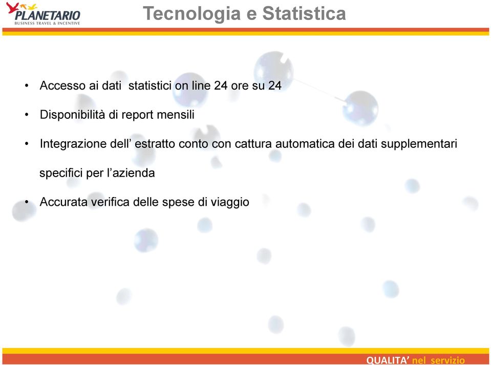 estratto conto con cattura automatica dei dati supplementari