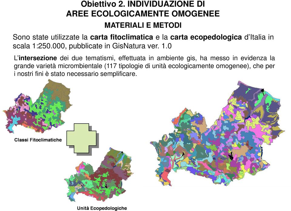 fitoclimatica e la carta ecopedologica d Italia in scala 1: