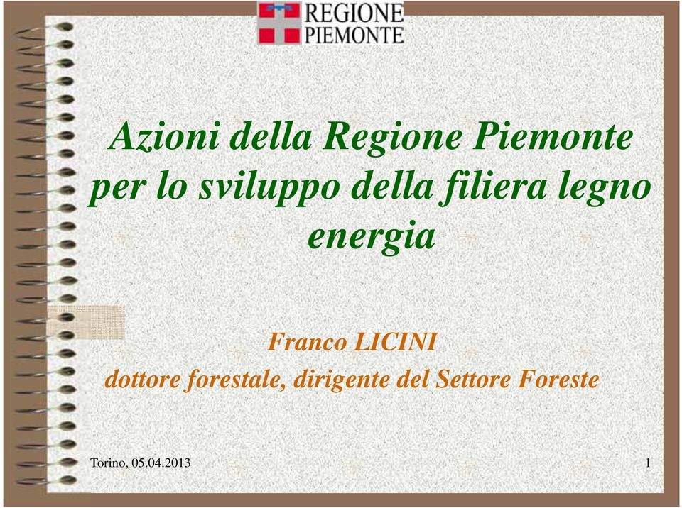 Franco LICINI dottore forestale,