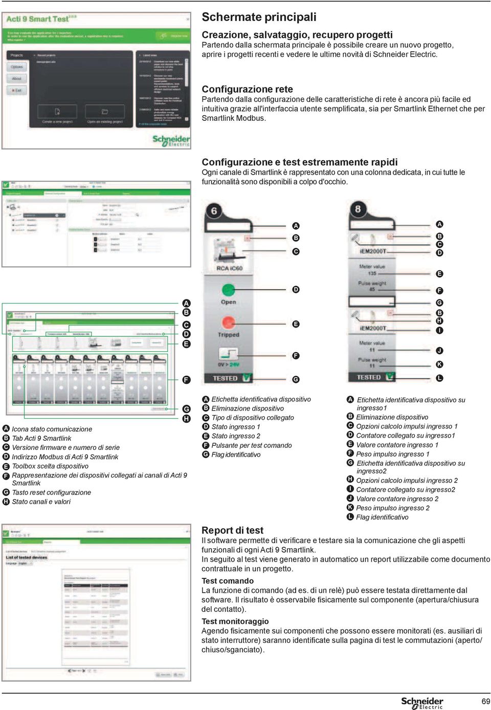 gurazione rete Partendo dalla conþ gurazione delle caratteristiche di rete è ancora più facile ed intuitiva grazie all'interfaccia utente sempliþ cata, sia per Smartlink Ethernet che per Smartlink