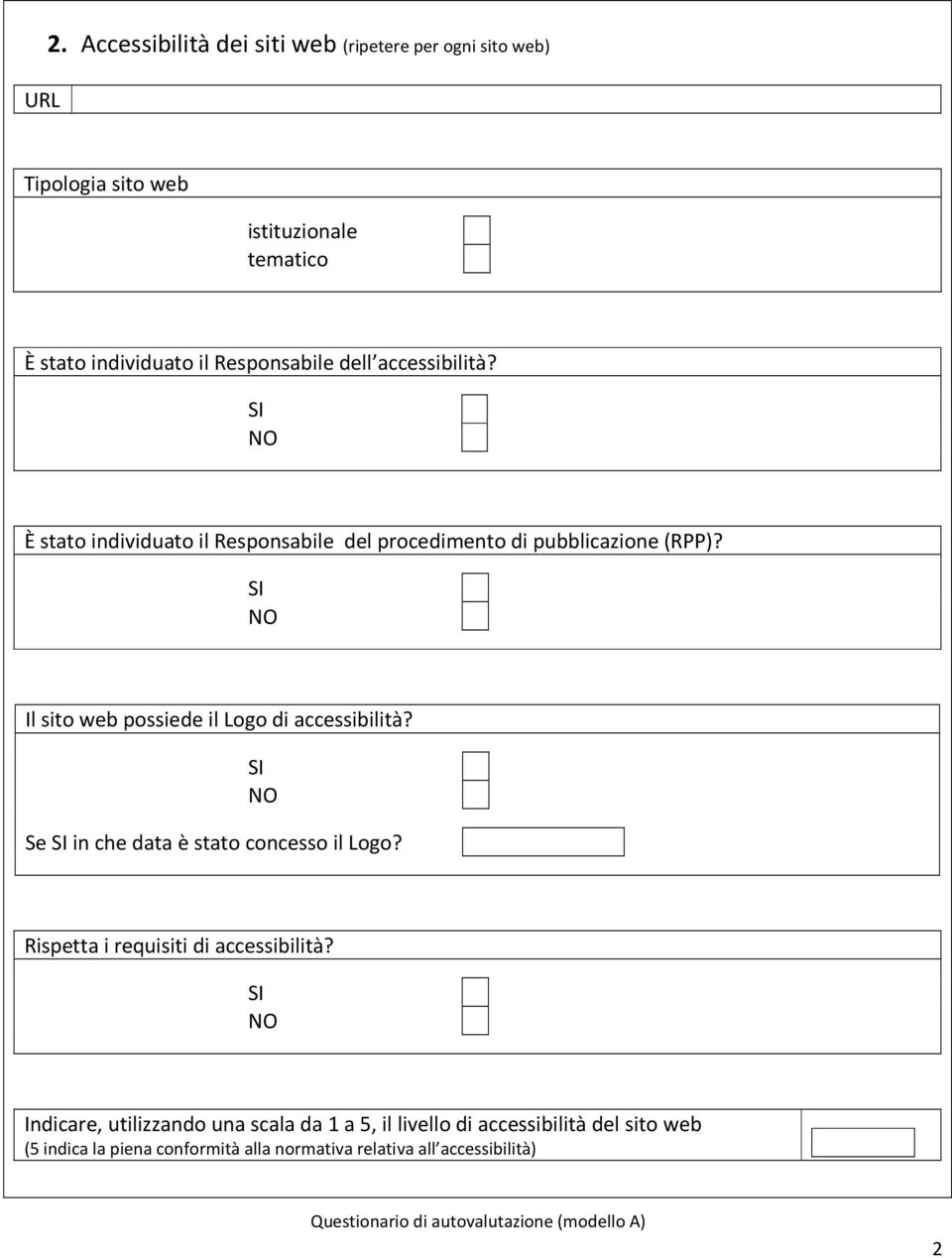 Responsabile dell accessibilità? È stato individuato il Responsabile del procedimento di pubblicazione (RPP)?