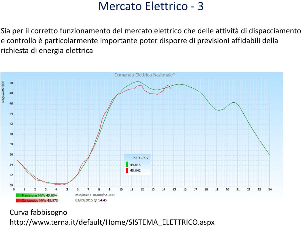 importante poter disporre di previsioni affidabili della richiesta di