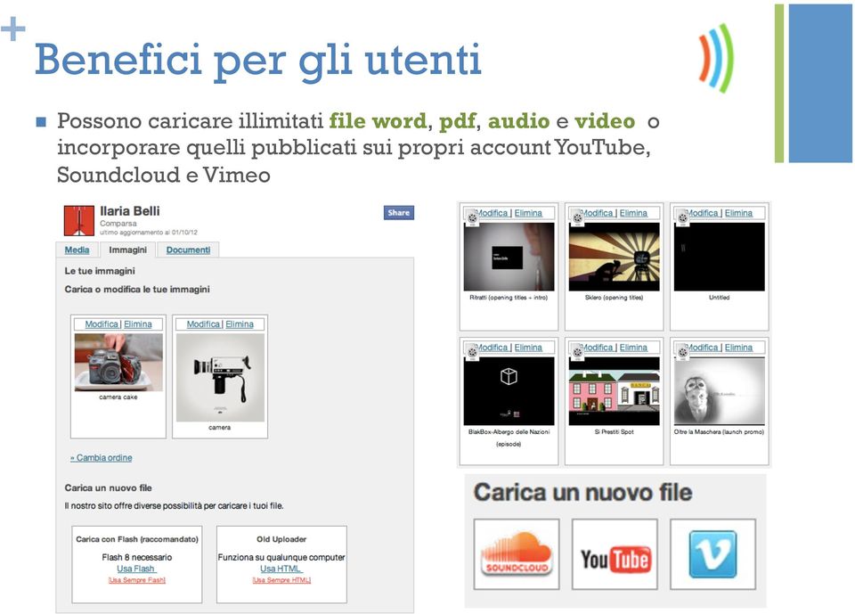 audio e video o incorporare quelli