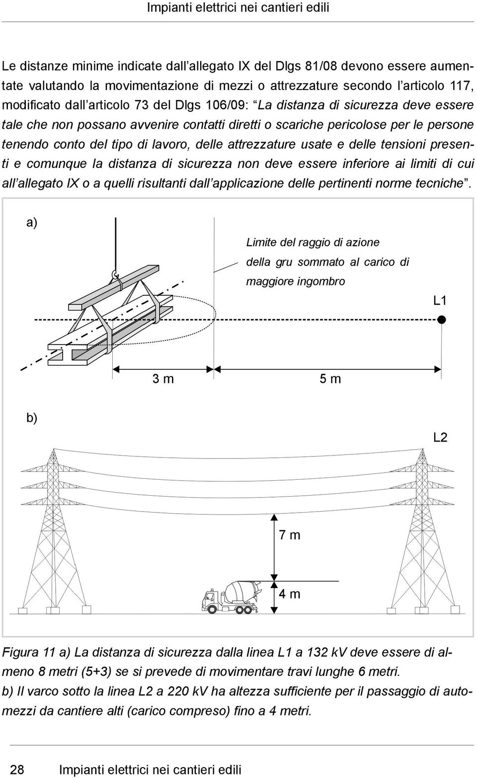 delle attrezzature usate e delle tensioni presenti e comunque la distanza di sicurezza non deve essere inferiore ai limiti di cui all allegato IX o a quelli risultanti dall applicazione delle