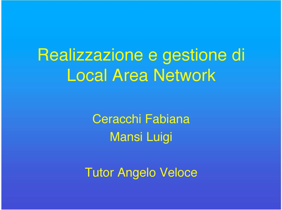 Network Ceracchi