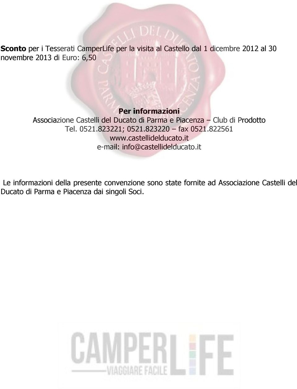castellidelducato.it e-mail: info@castellidelducato.