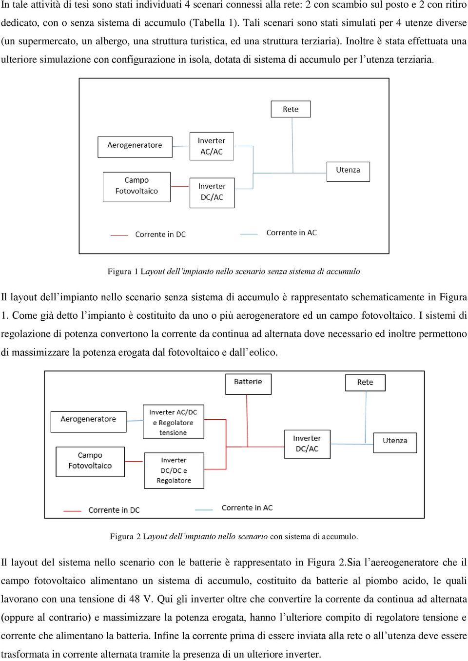 Inoltre è stata effettuata una ulteriore simulazione con configurazione in isola, dotata di sistema di accumulo per l utenza terziaria.