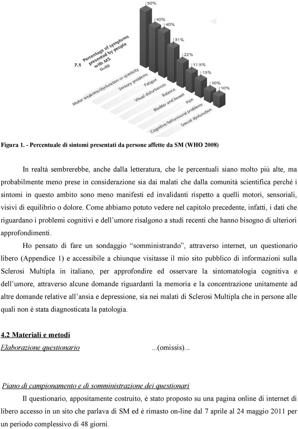 considerazione sia dai malati che dalla comunità scientifica perché i sintomi in questo ambito sono meno manifesti ed invalidanti rispetto a quelli motori, sensoriali, visivi di equilibrio o dolore.