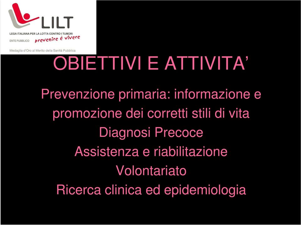 di vita Diagnosi Precoce Assistenza e