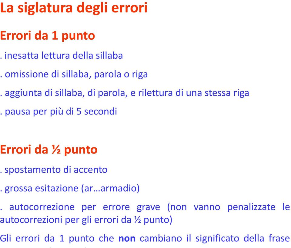 spostamento di accento. grossa esitazione (ar armadio).