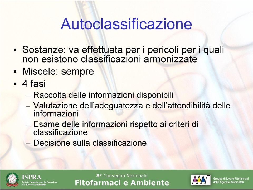 disponibili Valutazione dell adeguatezza e dell attendibilità delle informazioni