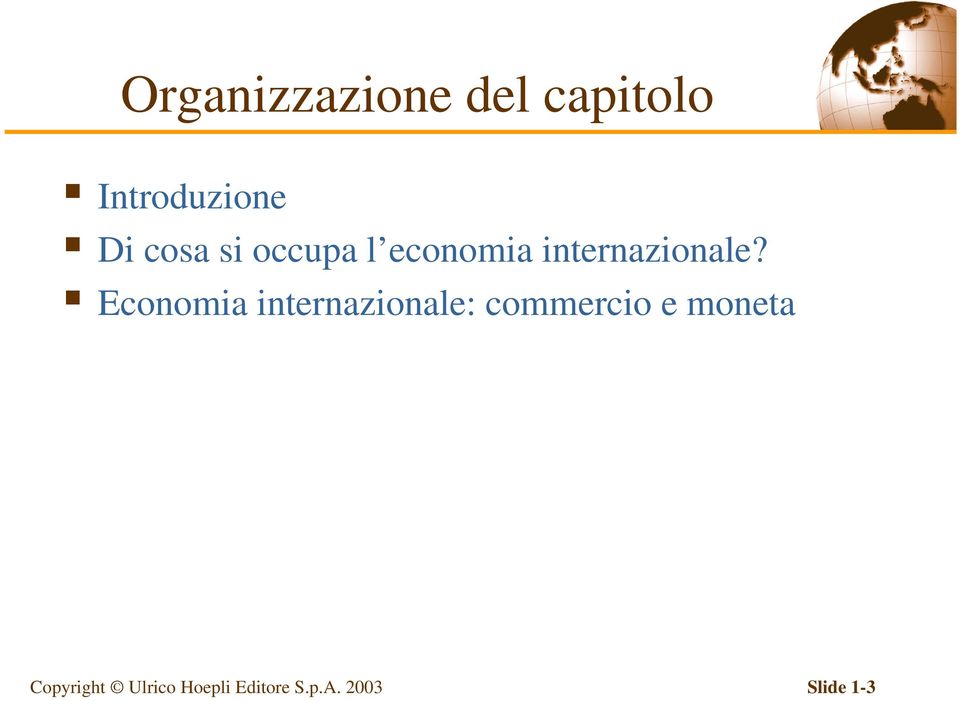 Economia internazionale: commercio e moneta