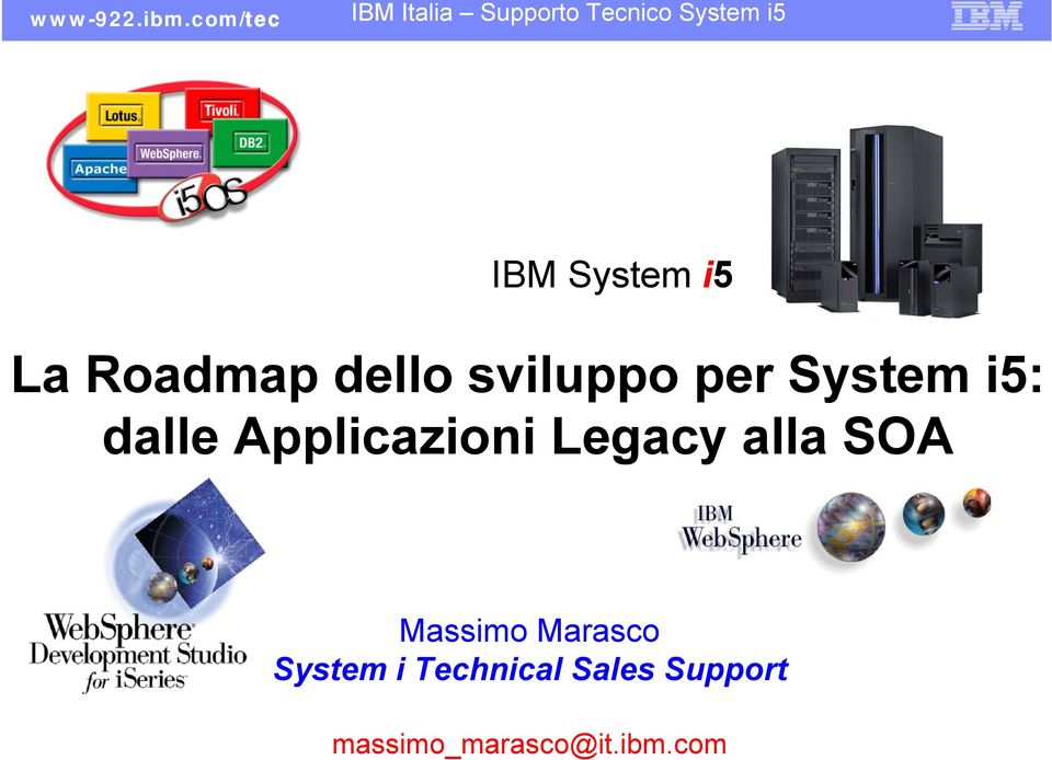 alla SOA Massimo Marasco System i