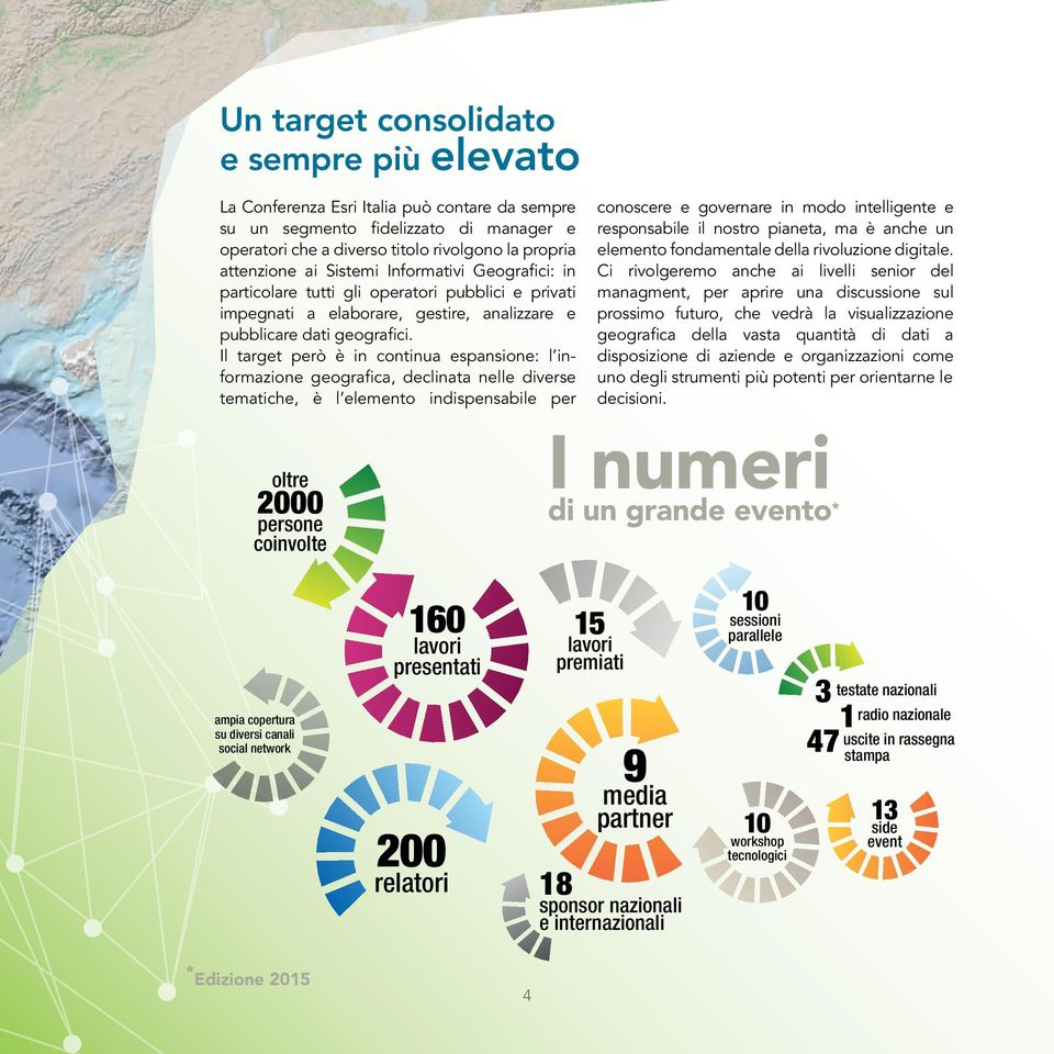 Il target però è in continua espansione: l informazione geografica, declinata nelle diverse tematiche, è l elemento indispensabile per conoscere e governare in modo intelligente e responsabile il