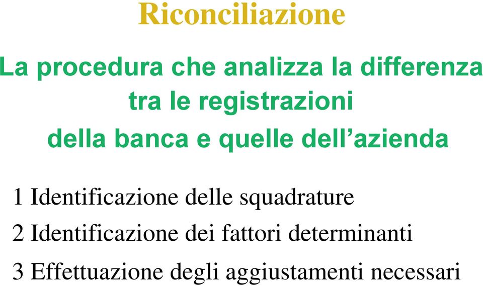 Identificazione delle squadrature 2 Identificazione dei