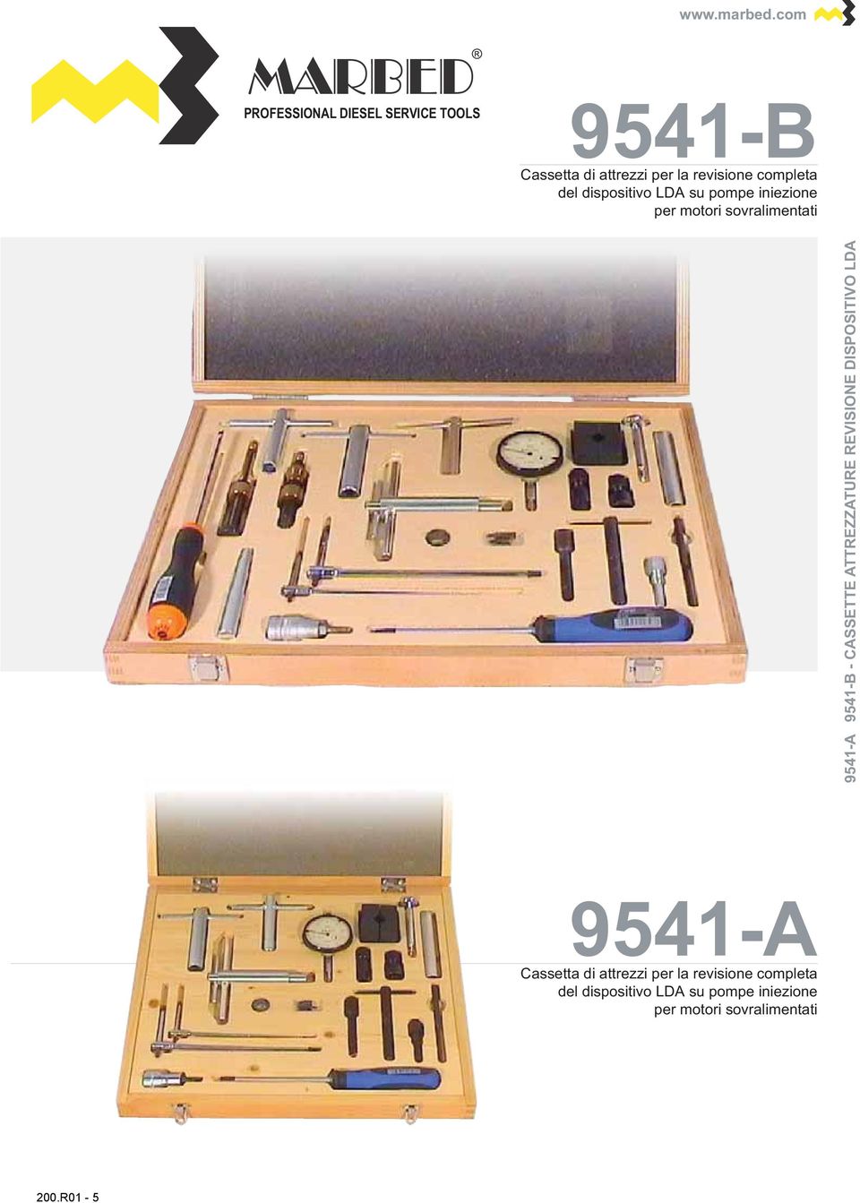 pompe iniezione per motori sovralimentati 954-A 954-B - CASSETTE ATTREZZATURE