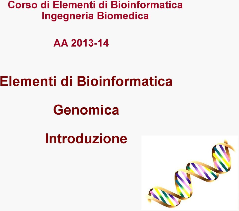 Biomedica AA 2013-14