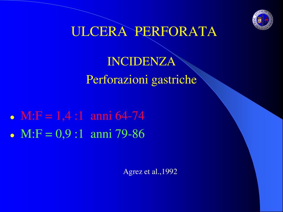 anni 64-74 M:F = 0,9 :1