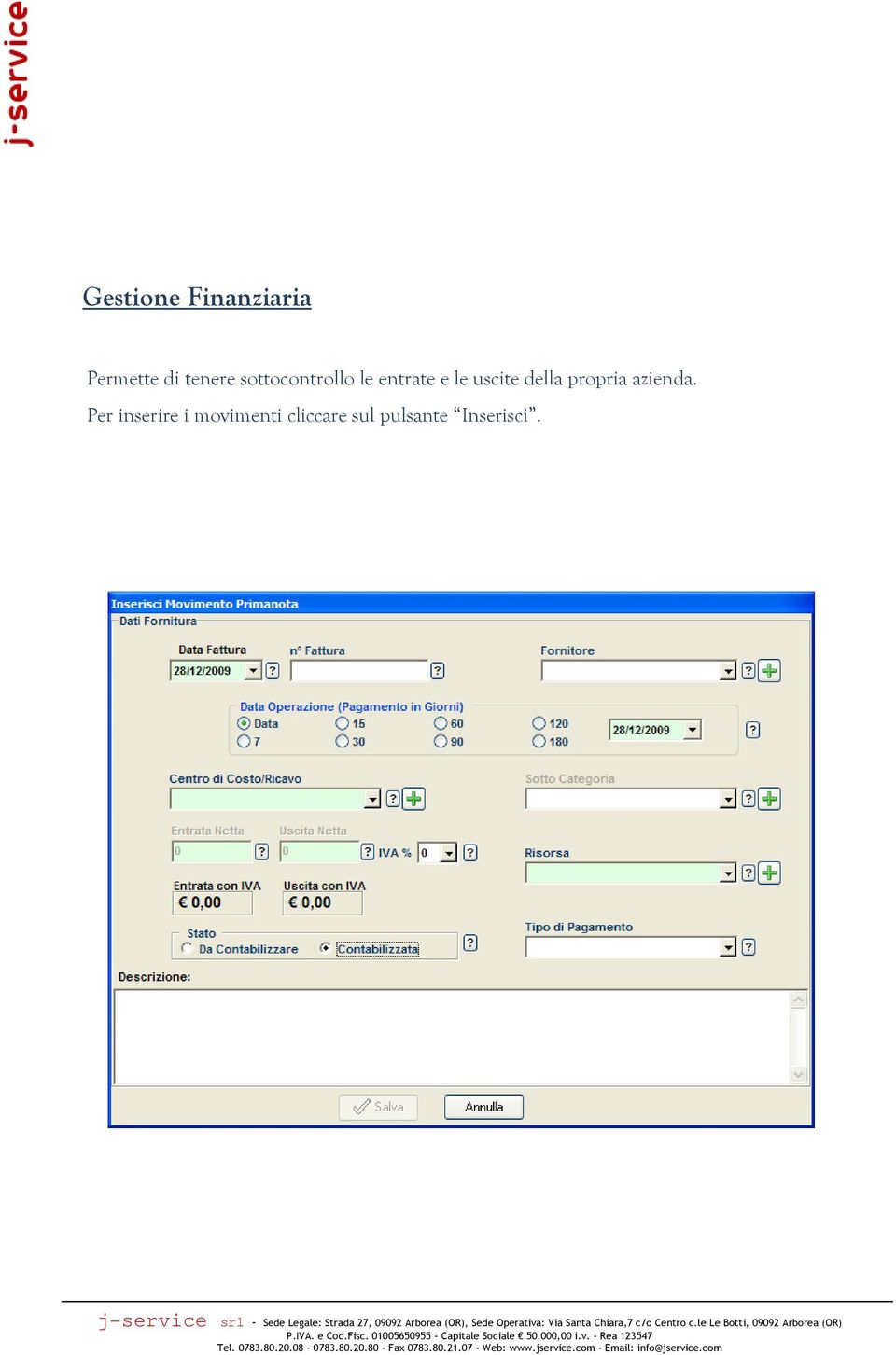 della propria azienda.