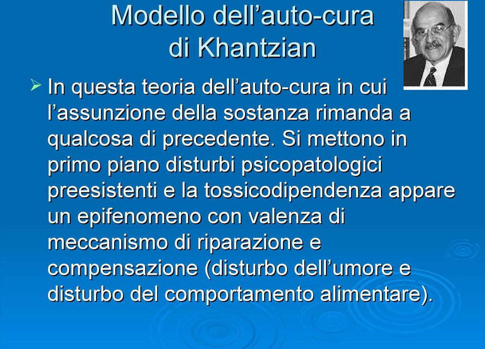 Si mettono in primo piano disturbi psicopatologici preesistenti e la tossicodipendenza