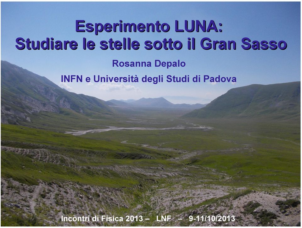 INFN e Università degli Studi di