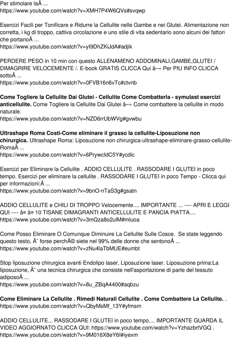 v=yi9dhzkijda#adjik PERDERE PESO in 10 min con questo ALLENAMENO ADDOMINALI,GAMBE,GLUTEI / DIMAGRIRE VELOCEMENTE /. E-book GRATIS CLICCA Qui â» Per PIU INFO CLICCA sottoâ... https://www.youtube.